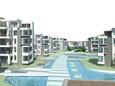 Multi Residential 3D model 12