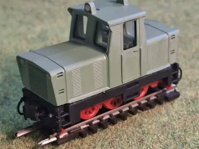 Diesel locomotive WLS 150 1-87 H0e750mm resin 3D print model