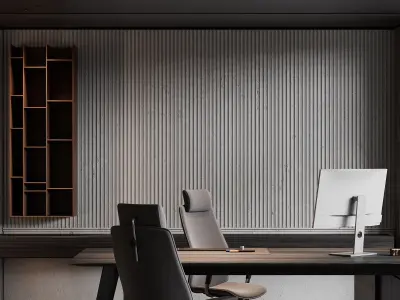  Office interior scene 56 3D model