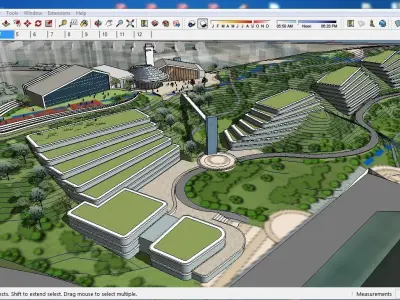 Sketchup Recreational Tourism building B5 3D model