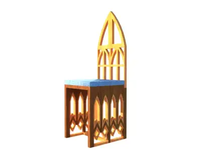 Gothic Chair Free 3D model