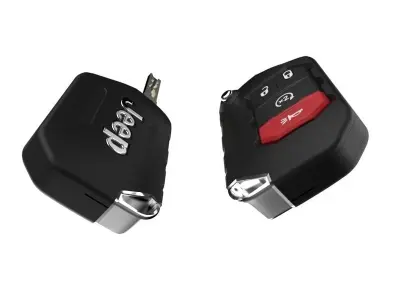 Car  key  - JEEP WRANGLER 3D model