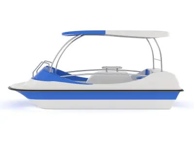 Fiberglass Pedal Boat 3D model