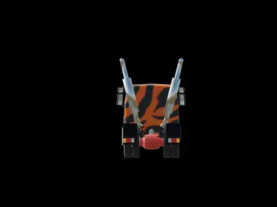 TIGER Truck Low-poly 3D model