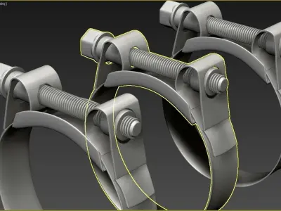 Hose clamp  3D model