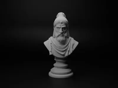 Andalusian Muslim Bust Chess 3D print model purchase