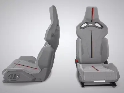 RECARO SPORT C 3D Model  Low-poly 3D model
