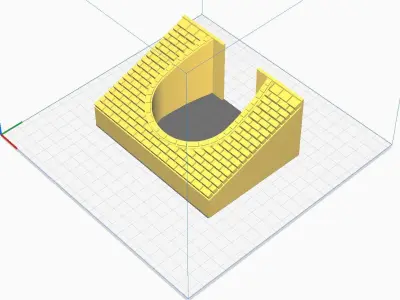 Tunnel portal 1-87 FDM 3D print model