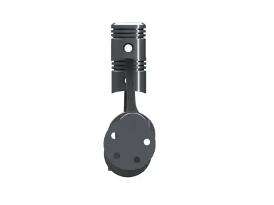 4 cylinder engine 3D model