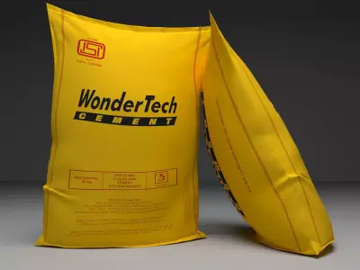 Cement Bag 3D model for Game or factory 3D Still or Walkthrough 3D model