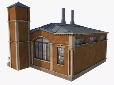 Factory Building 5 3D model