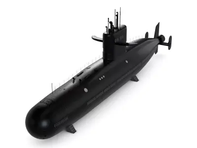 submarine 3D model by Mason-Oberlin