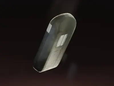 Dosimeter radiometer MKS-05 Low-poly 3D model