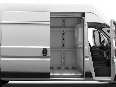 Fiat Ducato Van L3H3 HQ Interior 2023 3D model
