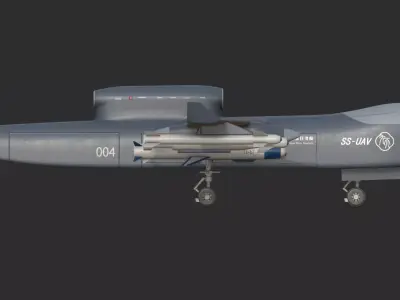 China JiuTian SS-UAV  Low-poly 3D model