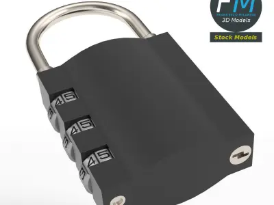 Luggage lock 3D model