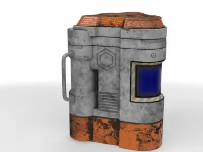 sci-fi crate 01 3D model