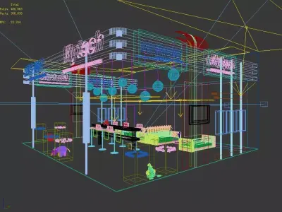 Exhibition - Area - 8X9-3DMAX2012-022 3D model