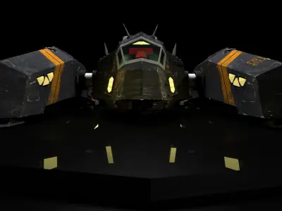 EXTERMINATOR armored vehicle with light Free 3D model