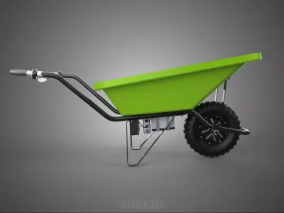 ELECTRIC POWER WHEEL HUB MOTOR WHEELBARROW ENGINE BARROW BATTERY 3D model