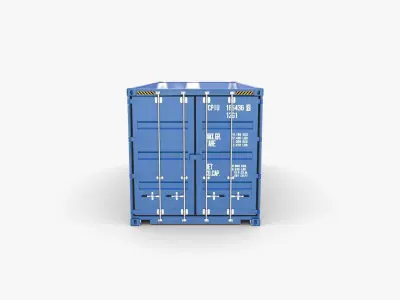 20ft Shipping Container Cosco v1 3D model