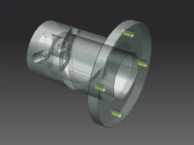 Cam stainless steel pipe Free 3D model