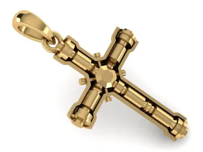 CROSS PENDANT CR201 3D print model