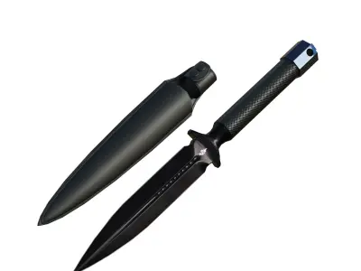 Kunai Blade PBR Low-poly 3D model