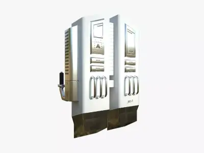 Jetpack F05 White Aluminum - SciFi Character Design Low-poly 3D model