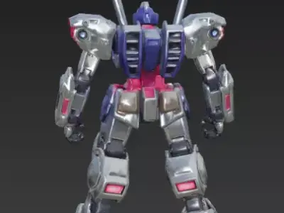 Heavy Striker Mecha 3D Model Military Battle Robot Low-poly 3D model