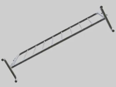 Road Safety Barrier 1 Low-poly 3D model