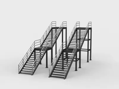  stairs Model 3D model