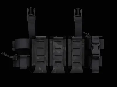 DR Integrated Placard Low-poly 3D model