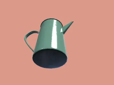 Antique Tea Pot  Low-poly 3D model