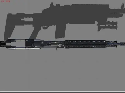 MK14 Pubg Low-poly 3D model