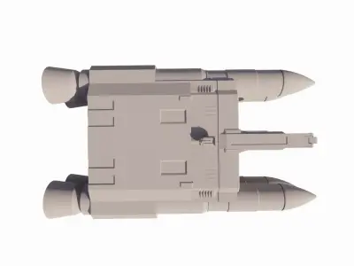 Spaceship-spacecraft 3D model