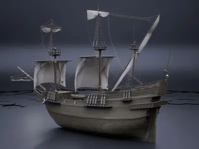 Sailing ship 3D model get
