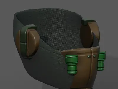 Gas mask respirator respirator military combat 3d  Low-poly 3D model