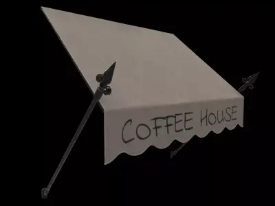 spearhed awning 01 3D model