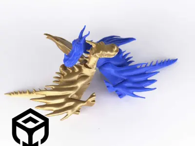 ARTICULATED DRAGON 3D print model purchase
