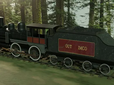 Train 3D Model 3D model purchase