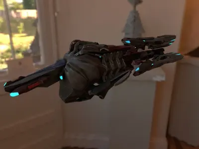 Reaper Gun Concepts Low-poly 3D model