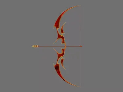 phoenix bow Low-poly 3D model