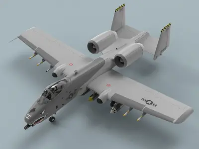 A-10 Thunderbolt II 3D model