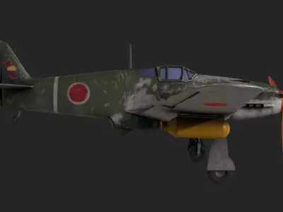 Kawasaki Ki-61-I 3D Model 3D model