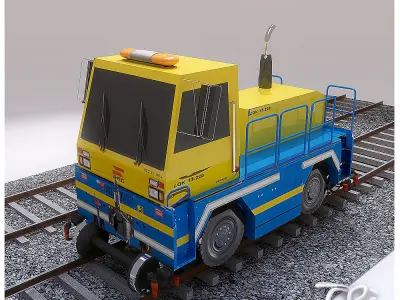 LOCOMOTIVE TRACTOR 3D model