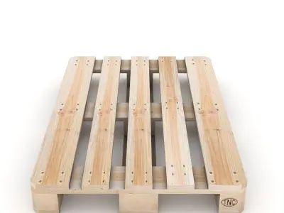 Wooden Pallet Low Poly Low-poly 3D model