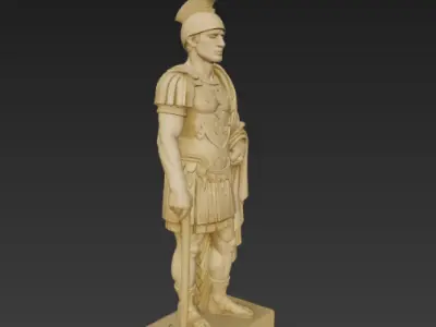 ancient roman statue 3D model