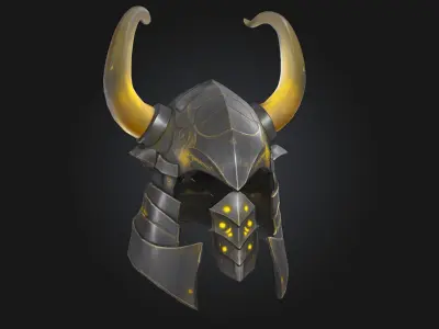 Inferno Helm  Blazing Fury Forged in Flame 3D model