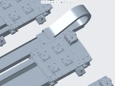 5 models of 70KG robot walking shafts 3D model